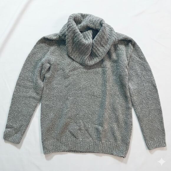L.L. Bean Brown Wool Cowl Sweater Womens Medium Petite - Picture 2 of 10